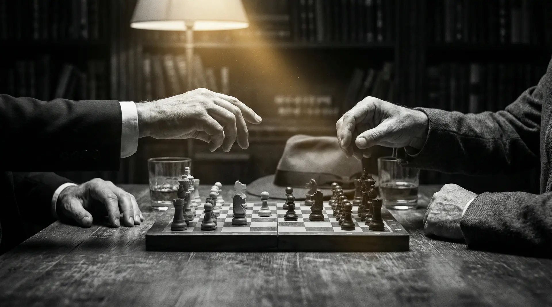 本庄瞳 艺术探索系列 - 非线性叙事，棋盘上的对弈象征命运的交错